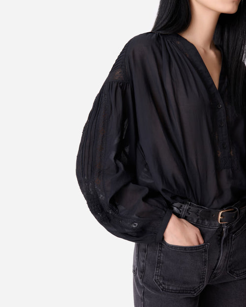 NIPOA BLOUSE / NOIR