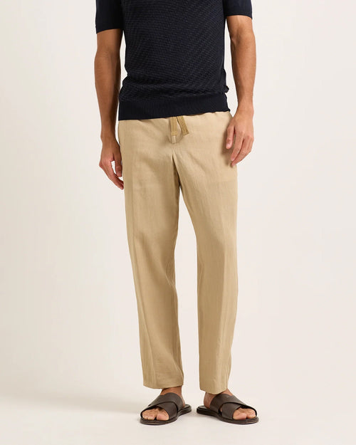 ALEX LINEN TROUSERS / BISCUIT