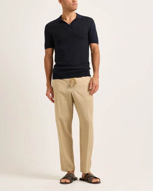 ALEX LINEN TROUSERS / BISCUIT