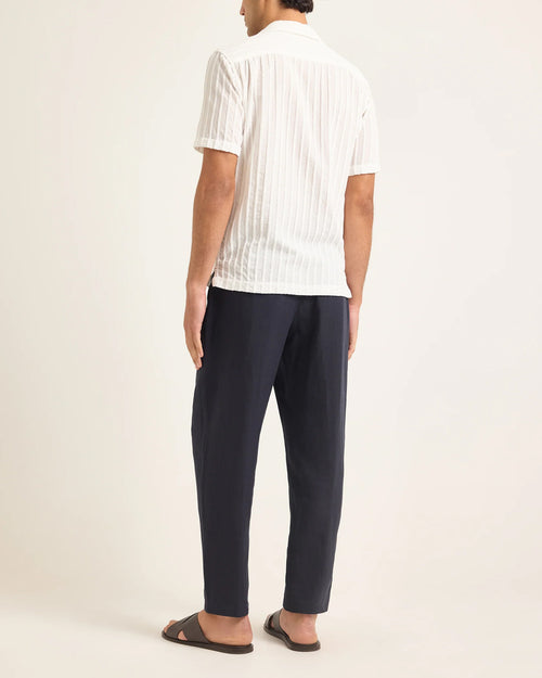 ALEX LINEN TROUSERS / NIGHT IRIS