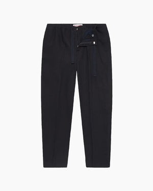 ALEX LINEN TROUSERS / NIGHT IRIS