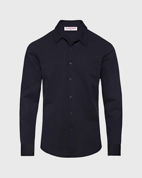 GILES PIQUE SHIRT / NIGHT IRIS