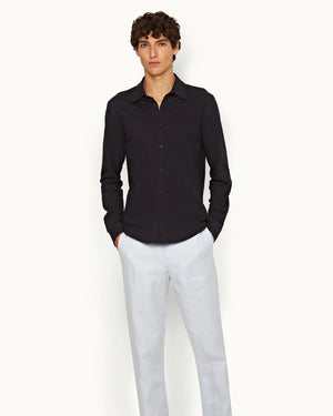GILES PIQUE SHIRT / NIGHT IRIS