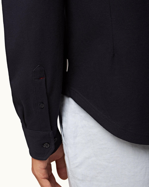 GILES PIQUE SHIRT / NIGHT IRIS