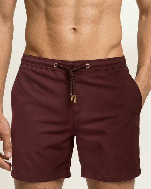 BULLDOG DRAWCORD SWIM SHORTS / PECAN