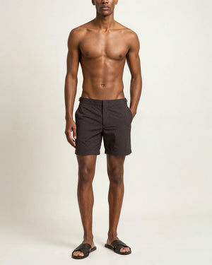 BULLDOG TAILORED SWIM SHORTS / ESPRESSO