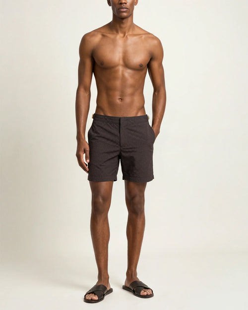 BULLDOG TAILORED SWIM SHORTS / ESPRESSO