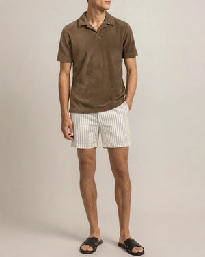 TERRY TOWELLING POLO / BRONZE