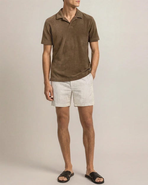 TERRY TOWELLING POLO / BRONZE