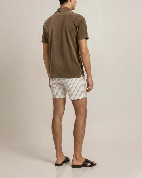 TERRY TOWELLING POLO / BRONZE