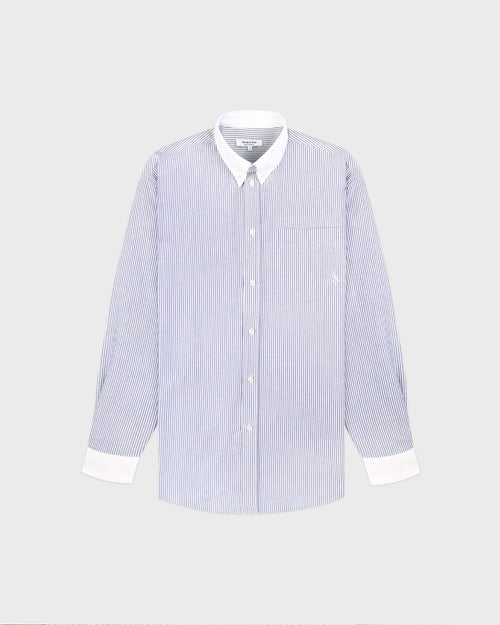SRC OXFORD SHIRT / NAVY STRIPE