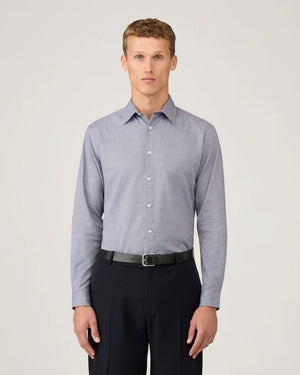 OXFORD STRIPE SHIRT / WHITE NAVY OXFORD STRIPE