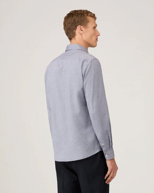 OXFORD STRIPE SHIRT / WHITE NAVY OXFORD STRIPE