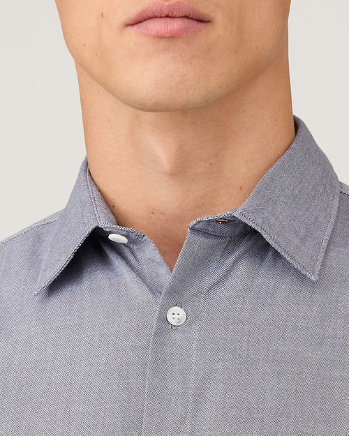 OXFORD STRIPE SHIRT / WHITE NAVY OXFORD STRIPE