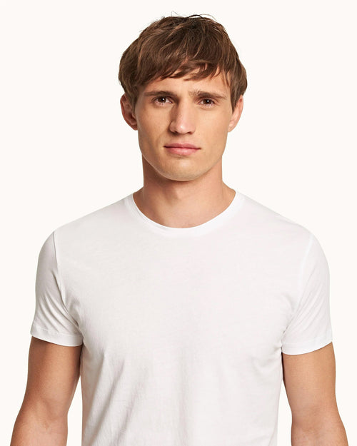 OB-T-SHIRT TAILORED FIT CREW NECK / WHITE