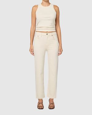 PALMA STRAIGHT CLEAN HEM / ALMOND