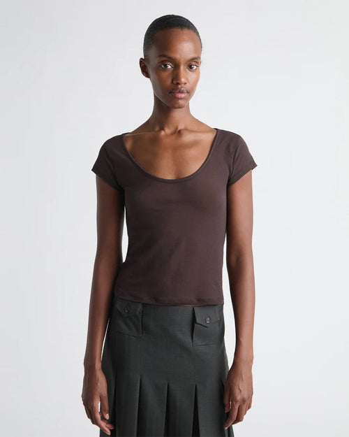 NELA TEE / BROWN