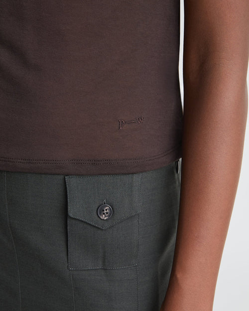 NELA TEE / BROWN