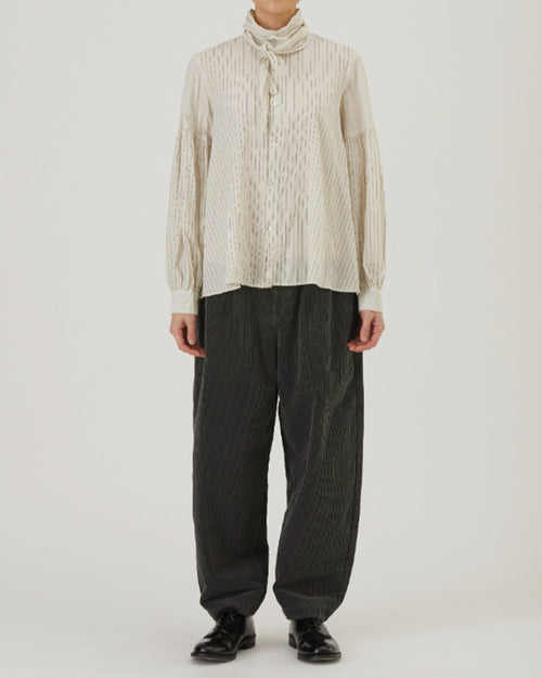 BOW TIE BLOUSE / IVORY
