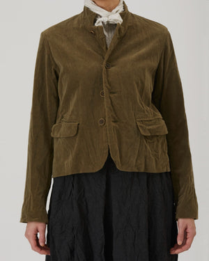 BRUSHED COTTON JACKET / KHAKI