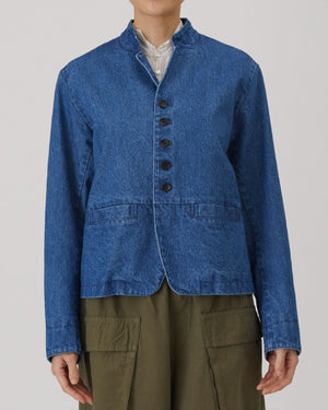 11.5OZ NATURAL SLUB DENIM JACKET / FADED BLUE
