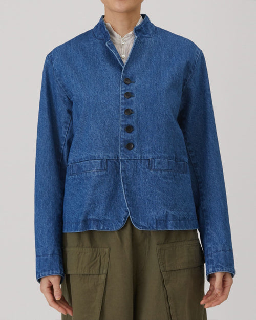 11.5OZ NATURAL SLUB DENIM JACKET / FADED BLUE