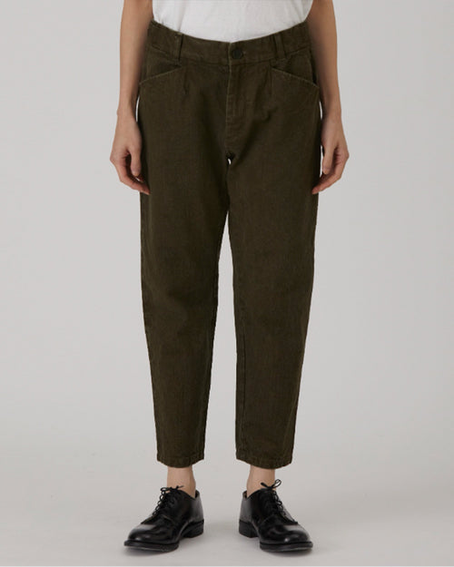 LOOSE SLIM PANTS / KHAKI