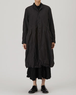 MINI CHECK TAILORED COAT / BROWN