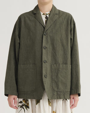 TAILORED COVERALL JACKET / KHAKI