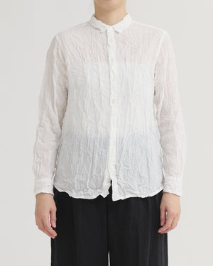 CLASSIC CRINKLE SHIRT / WHITE