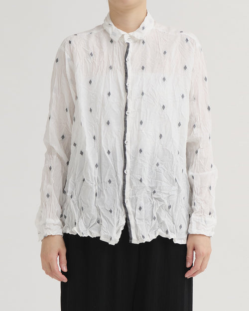 DOBBY BLOUSE / OFF WHITE