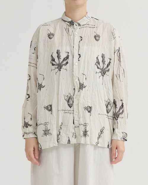 PRINT BLOUSE / IVORY