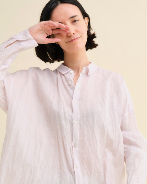 BOTANICAL DYE BLOUSE / PINK