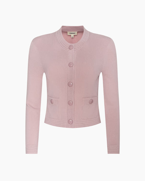 PATSY CREW CARDI / MISTY ROSE