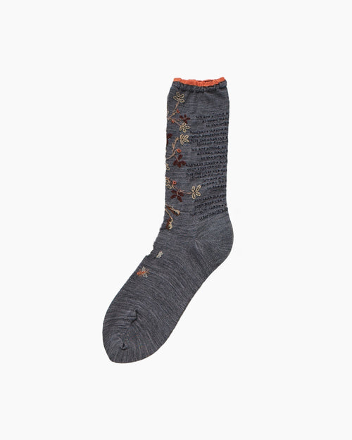 PEANUT TREE SOCKS / GREY
