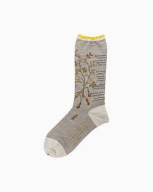 PEANUT TREE SOCKS / LOW WHITE
