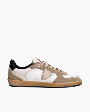 PGAL LOW MAN / VEAU DAIM BLANC BEIGE