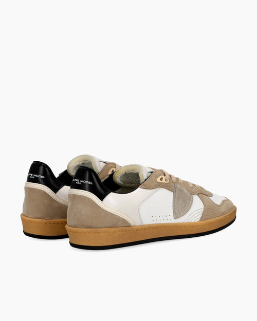 PGAL LOW MAN / VEAU DAIM BLANC BEIGE
