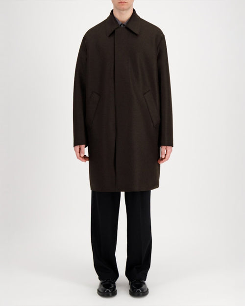 MAC COAT SCUBA / DARK BROWN