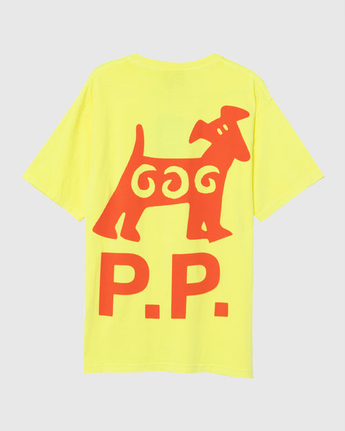 PP DOG T-SHIRT / NEON YELLOW