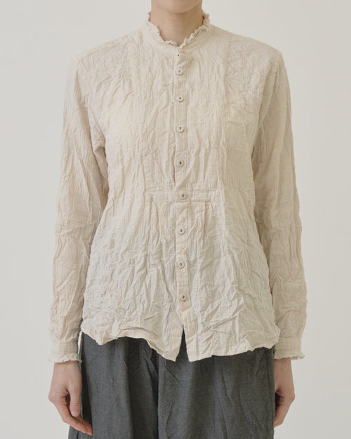 BRUSHED BLOUSE / IVORY