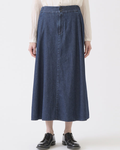 DENIM SKIRT / INDIGO