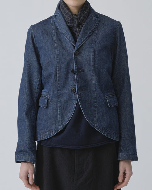 DENIM TAILORED JACKET / INDIGO