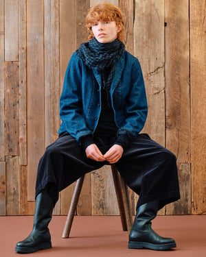 DENIM TAILORED JACKET / INDIGO