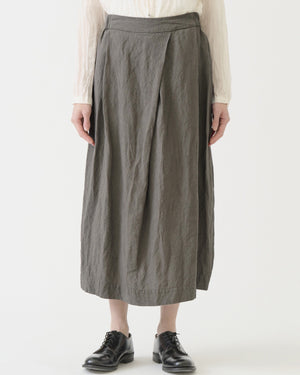 NATURAL WASHED SKIRT / KHAKI