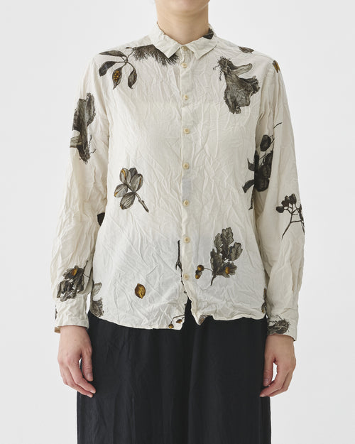 SECRET FOREST PRINT BLOUSE / IVORY