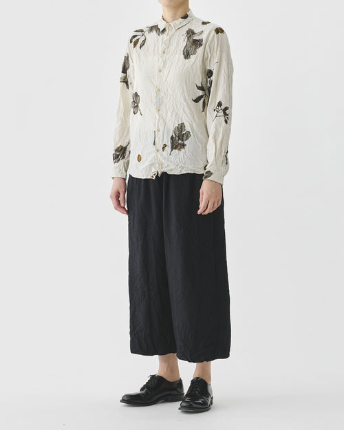 SECRET FOREST PRINT BLOUSE / IVORY