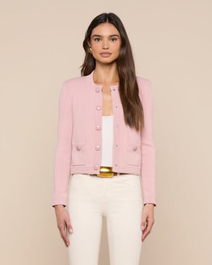 PATSY CREW CARDI / MISTY ROSE