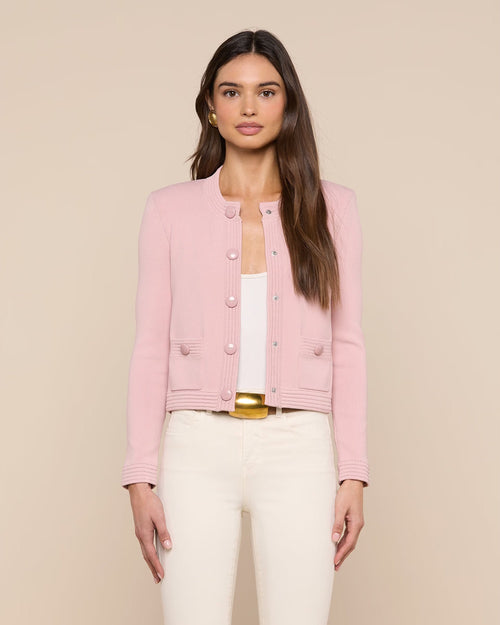 PATSY CREW CARDI / MISTY ROSE