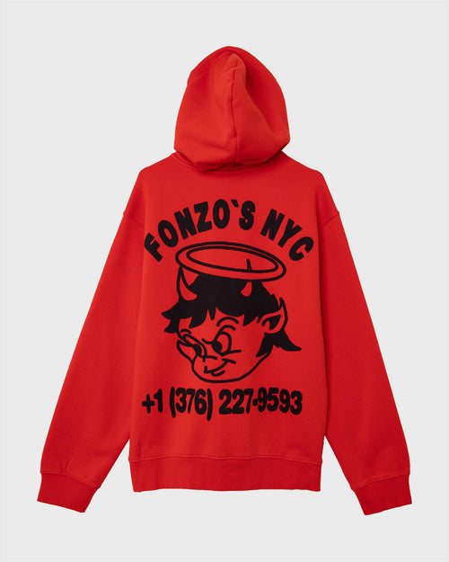 FONZO HOODIE / BRIGHT RED